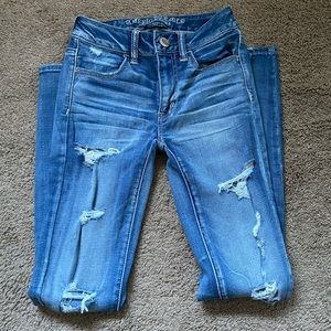 American Eagle Super Super Stretch Lightwash Jeans
